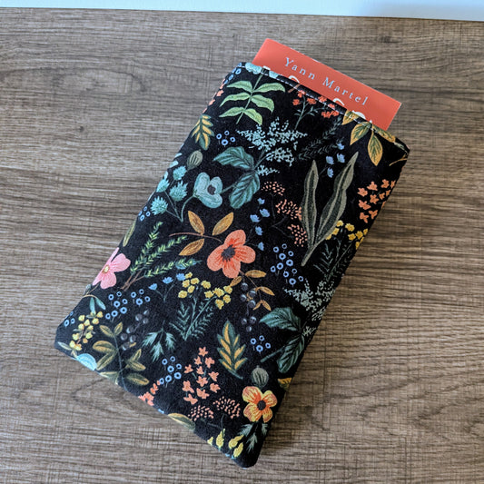 Herb Floral Canvas Book Sleeve