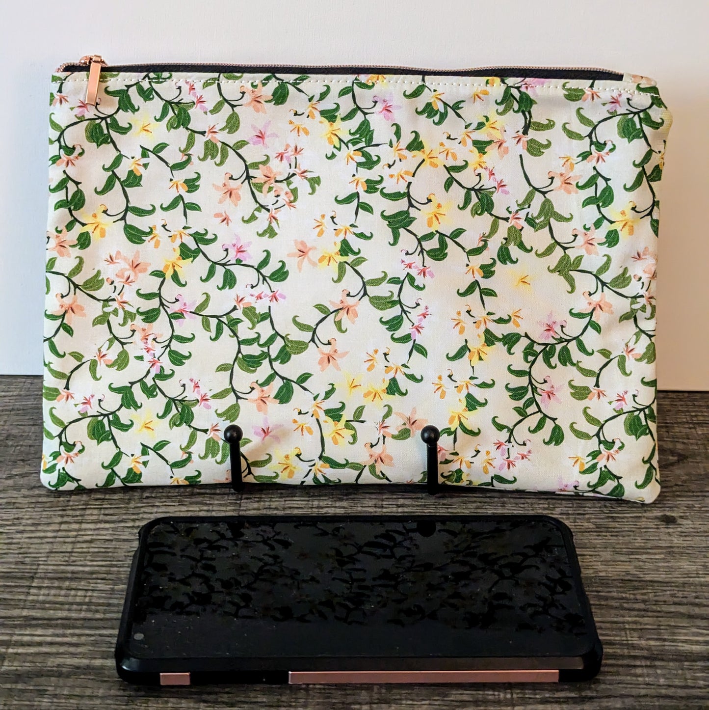 Citrus Blossoms Cotton Zipper Pouch