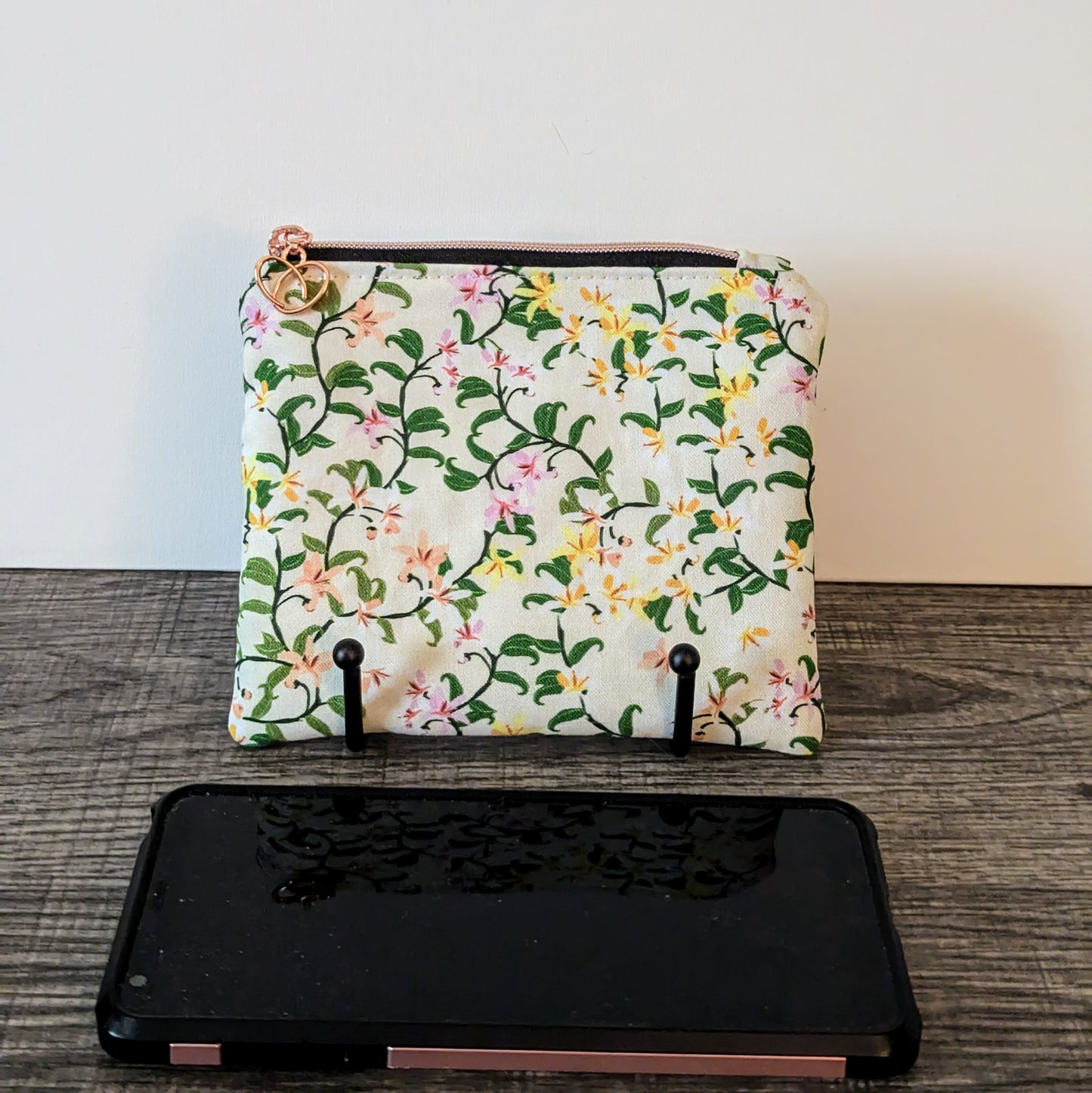 Citrus Blossoms Cotton Zipper Pouch