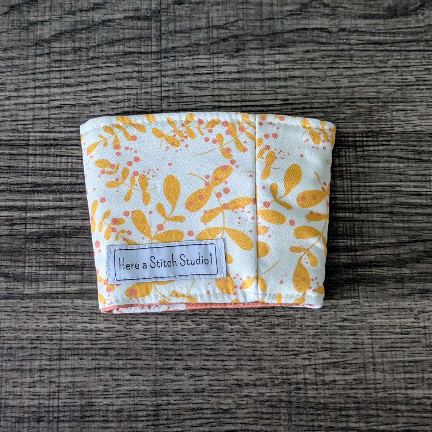 Yellow & Pink Floral Cup Cozy