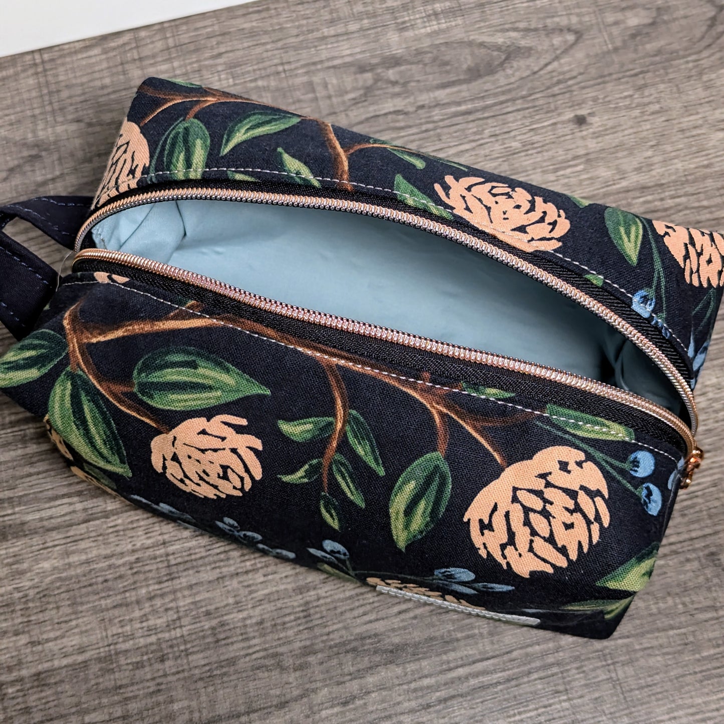 Peony Floral Canvas Boxy Bag