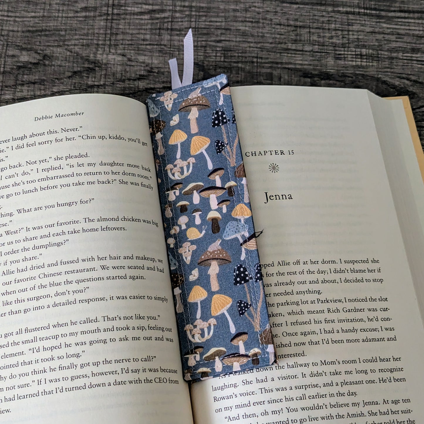 Mushroom Cotton Bookmark