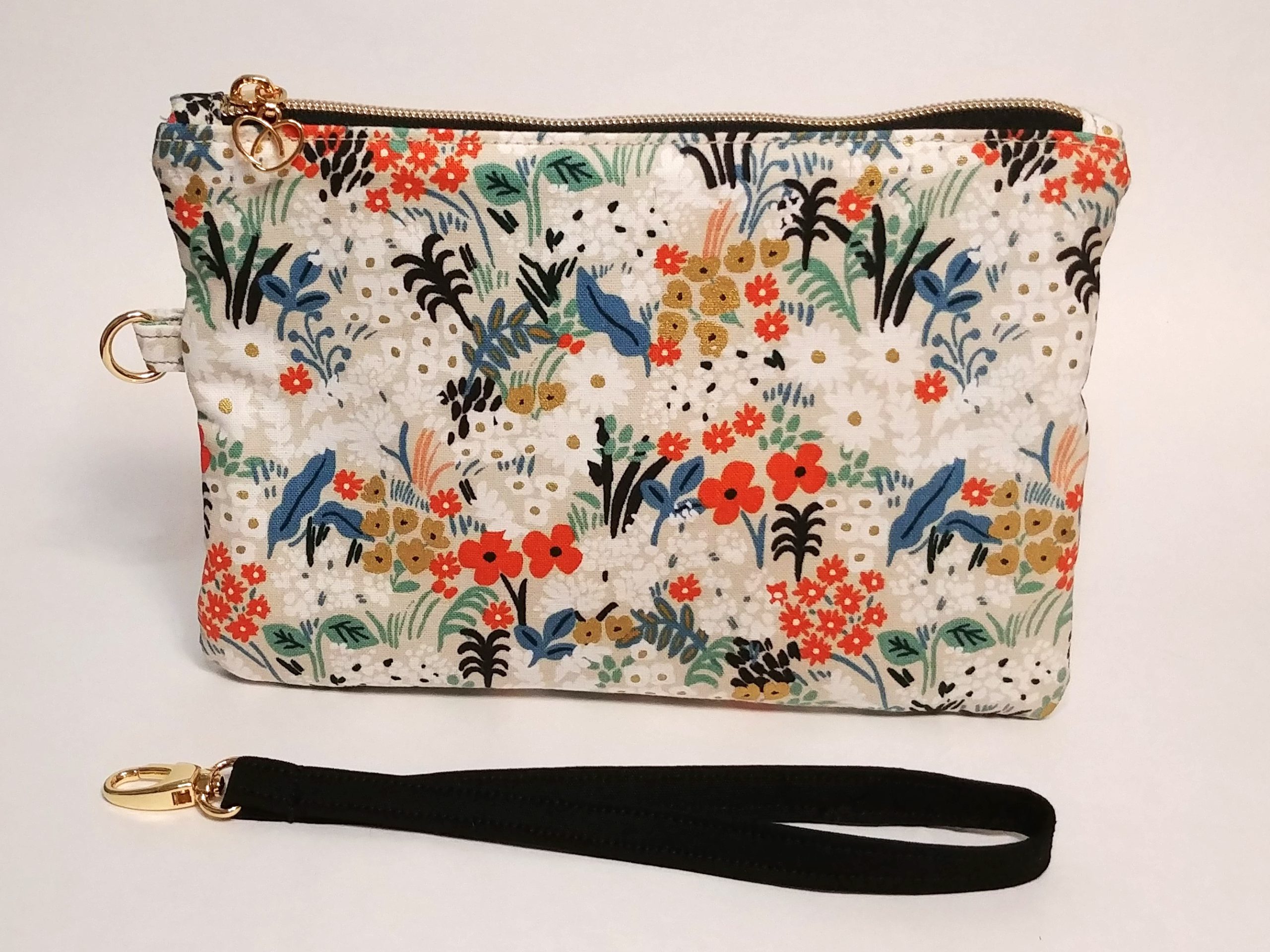 Natural Meadow Floral Canvas Wristlet - Image 3