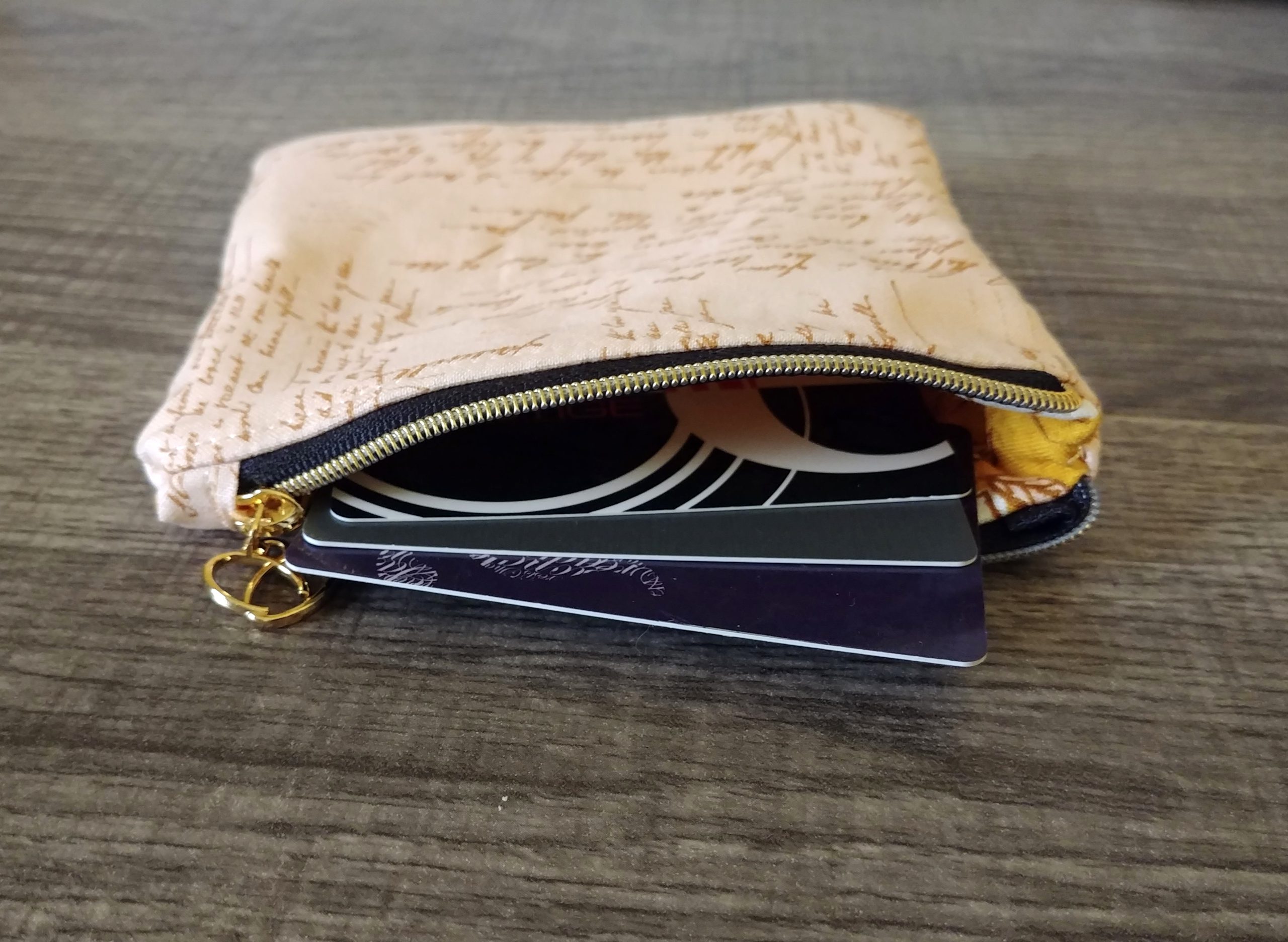 Light Pink Cotton Zipper Pouch - Image 5