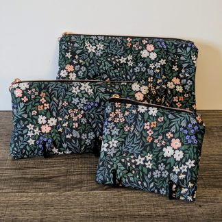Meadow Floral Cotton Zipper Pouch