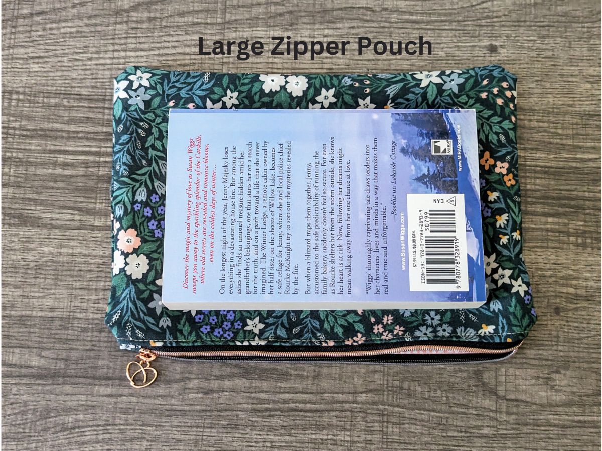 Meadow Floral Cotton Zipper Pouch - Image 4