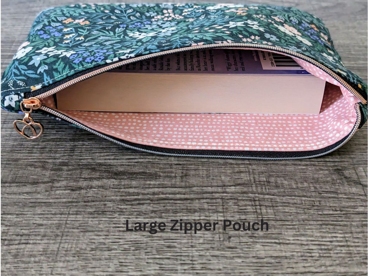 Meadow Floral Cotton Zipper Pouch - Image 5