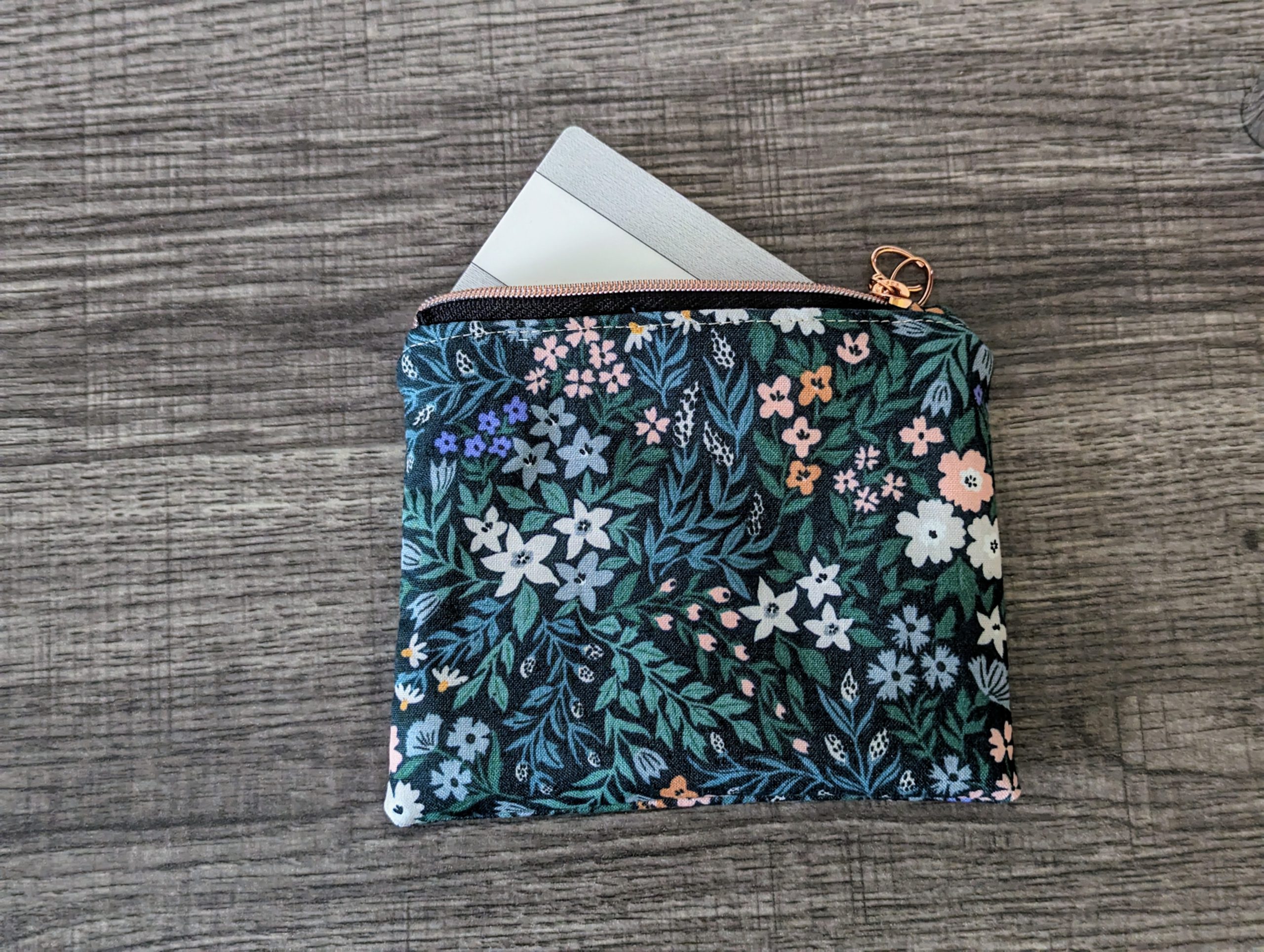 Meadow Floral Cotton Zipper Pouch - Image 6
