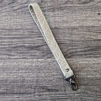 Beige Cotton Wrist Lanyard