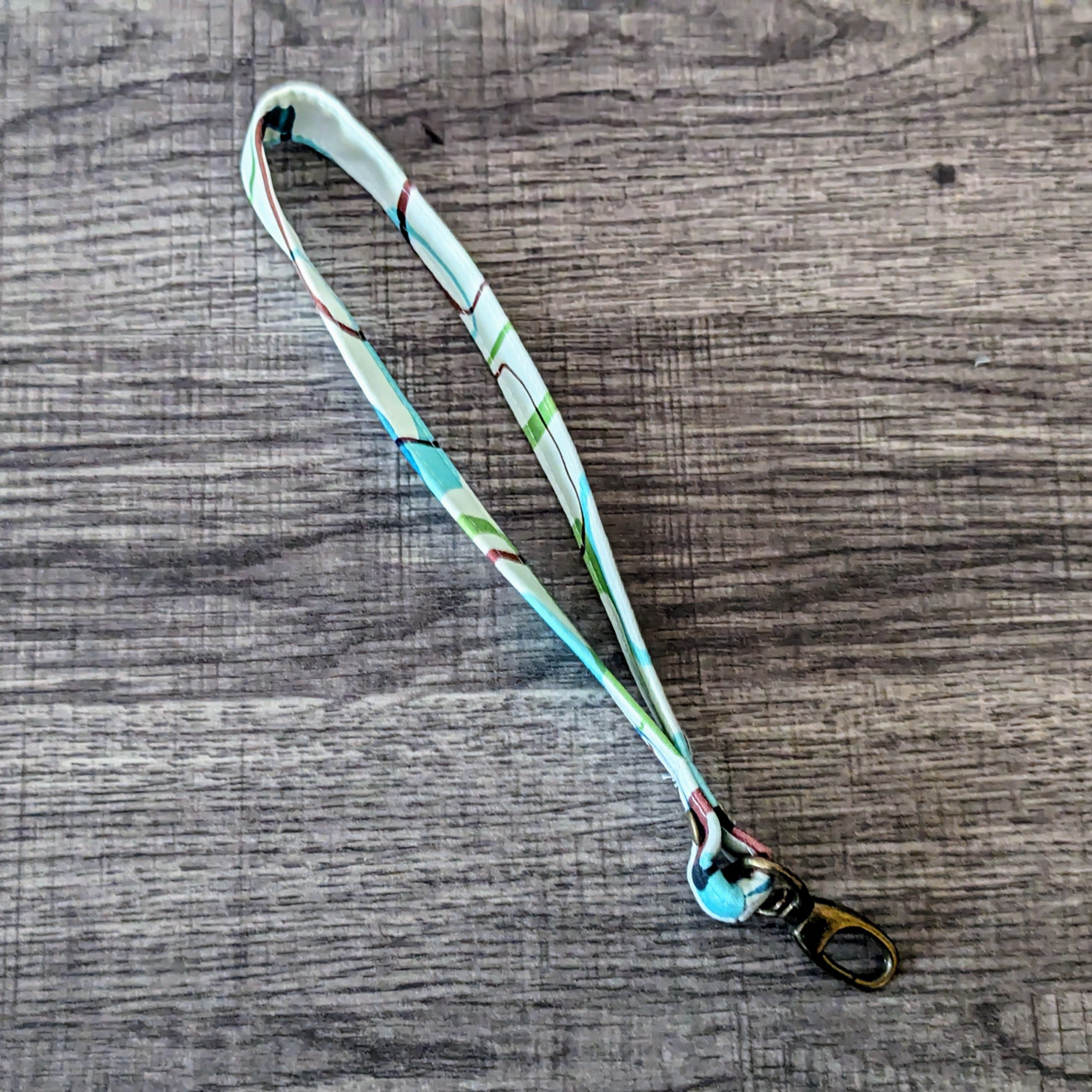Retro Mod Cotton Wrist Lanyard - Image 3