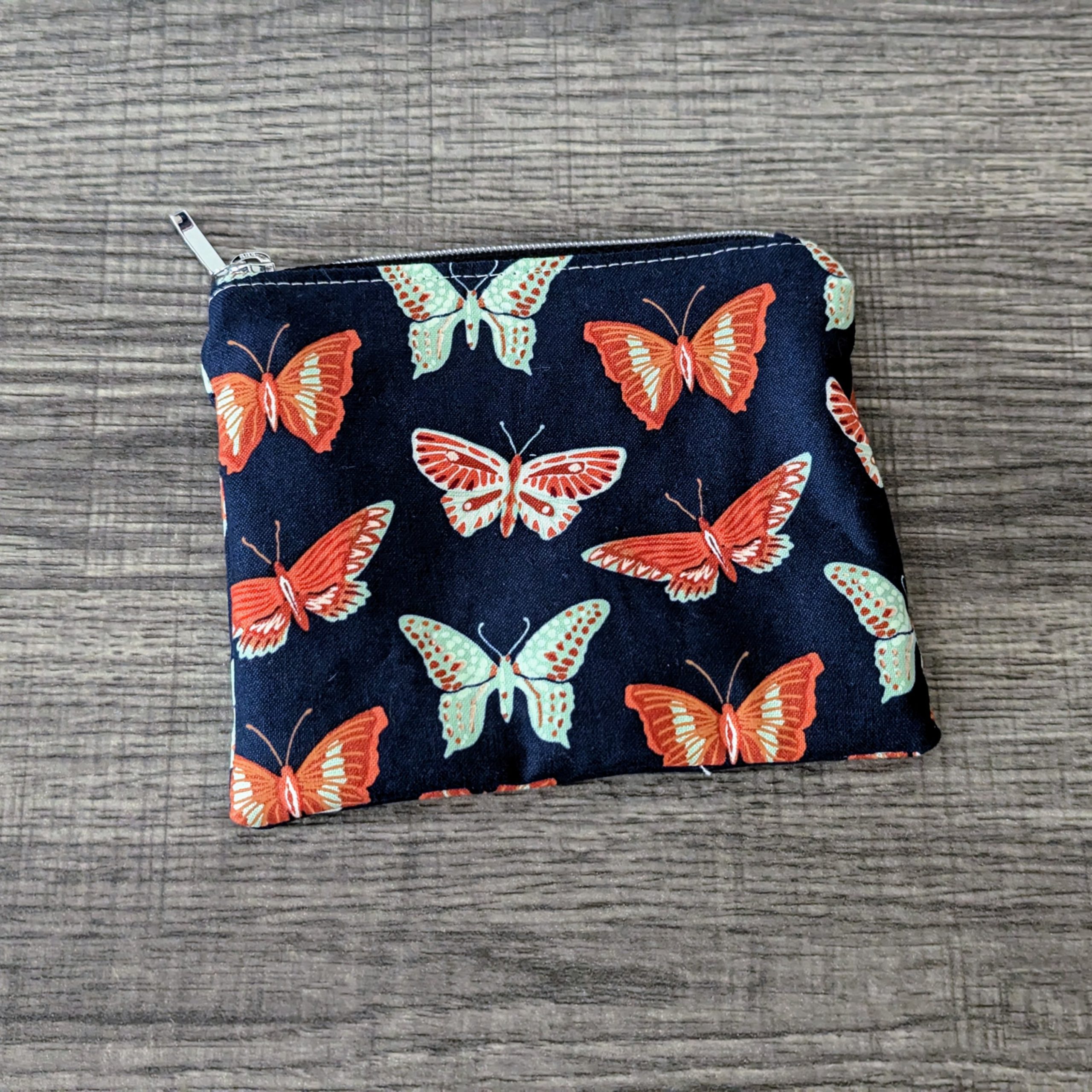 Butterfly Cotton Zipper Pouch - Image 2