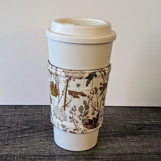 Cream Floral Coffee Sleeve