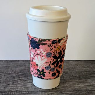 Pink Wildflower Coffee Sleeve