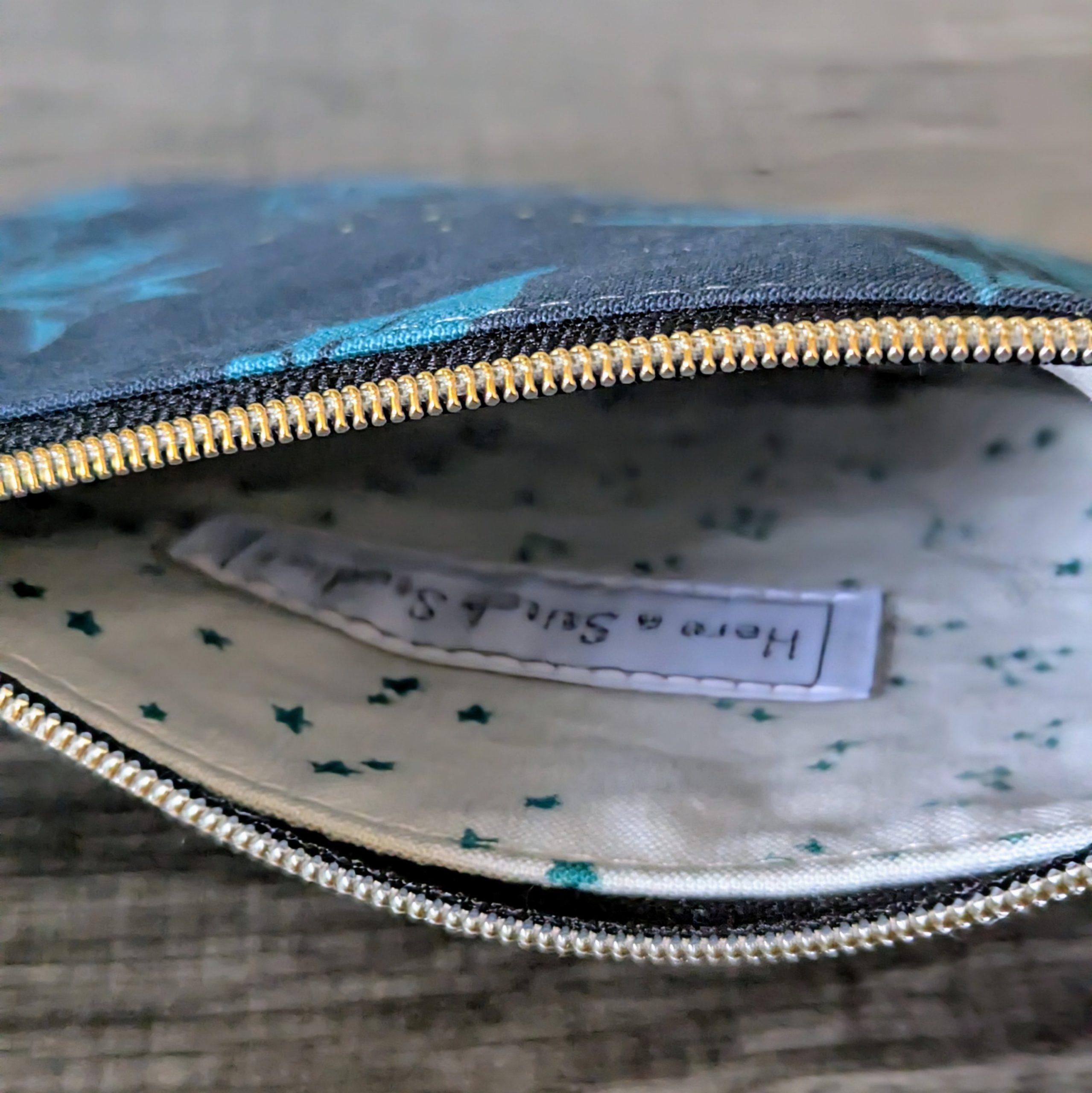 Night Rose Cotton Zipper Pouch - Image 5