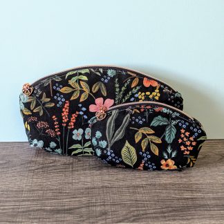 Herb Floral Canvas Zipper Pouch