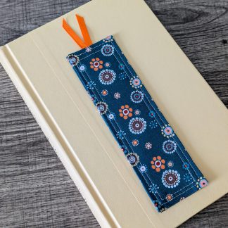 Teal Modern Floral Bookmark