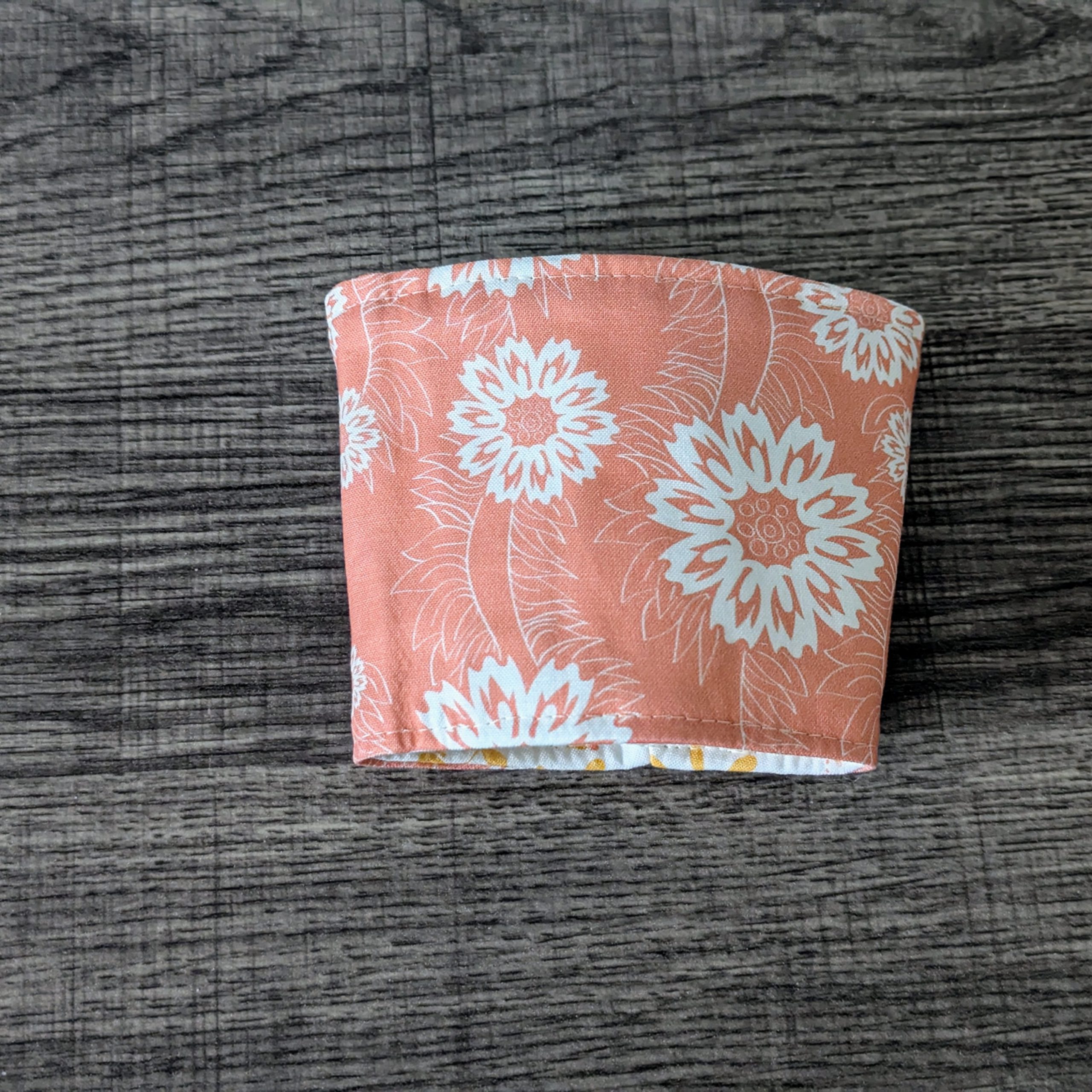 Yellow & Pink Floral Coffee Sleeve - Image 6