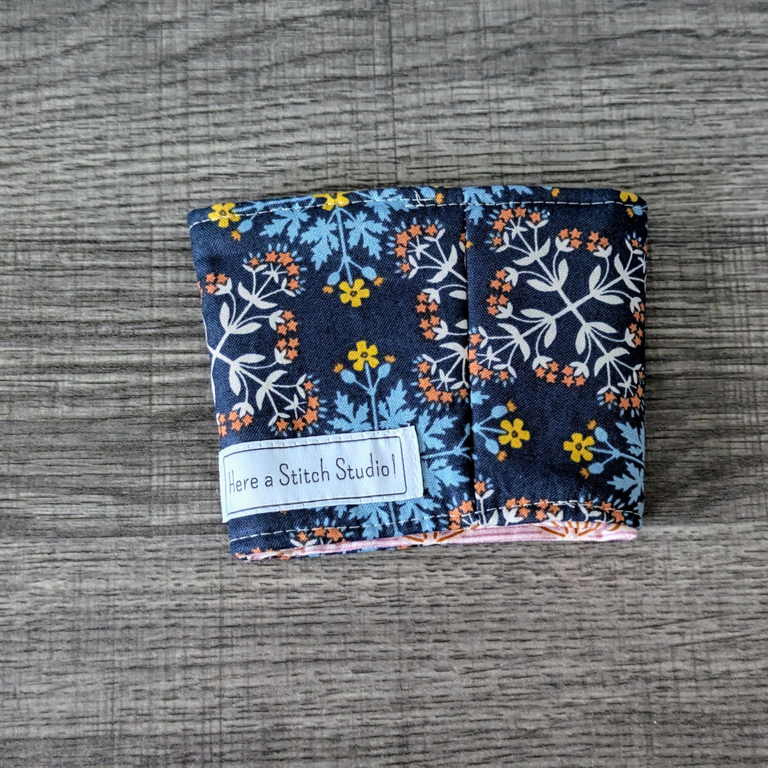 Blue Floral Coffee Sleeve - Image 5