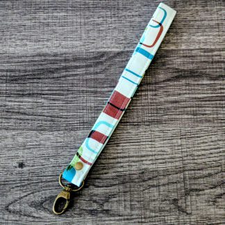 Retro Mod Cotton Wrist Lanyard