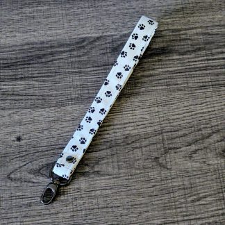 Paw Print Cotton Wrist Lanyard
