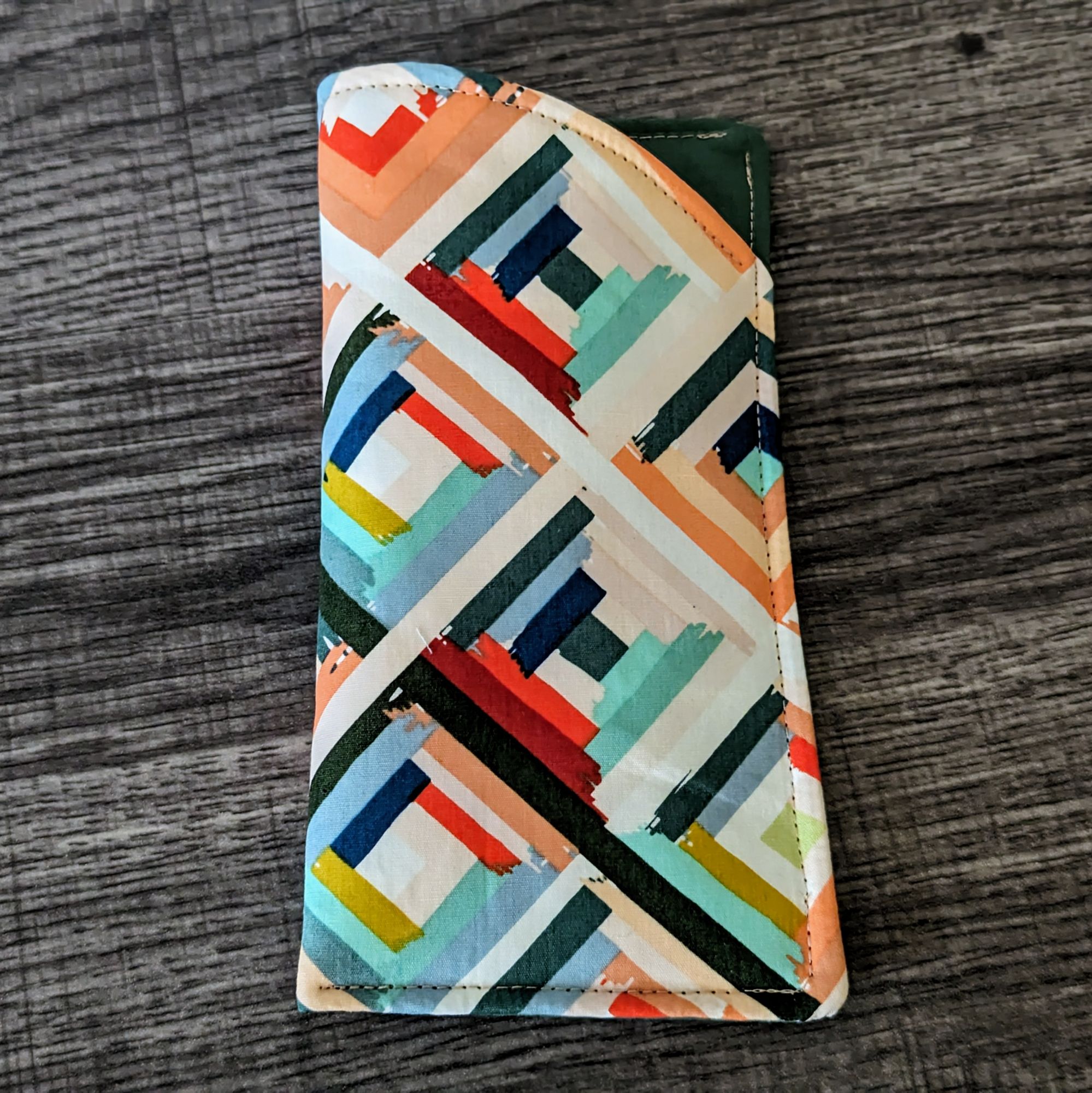 Bright Geometric Eyeglass Pouch - Image 3