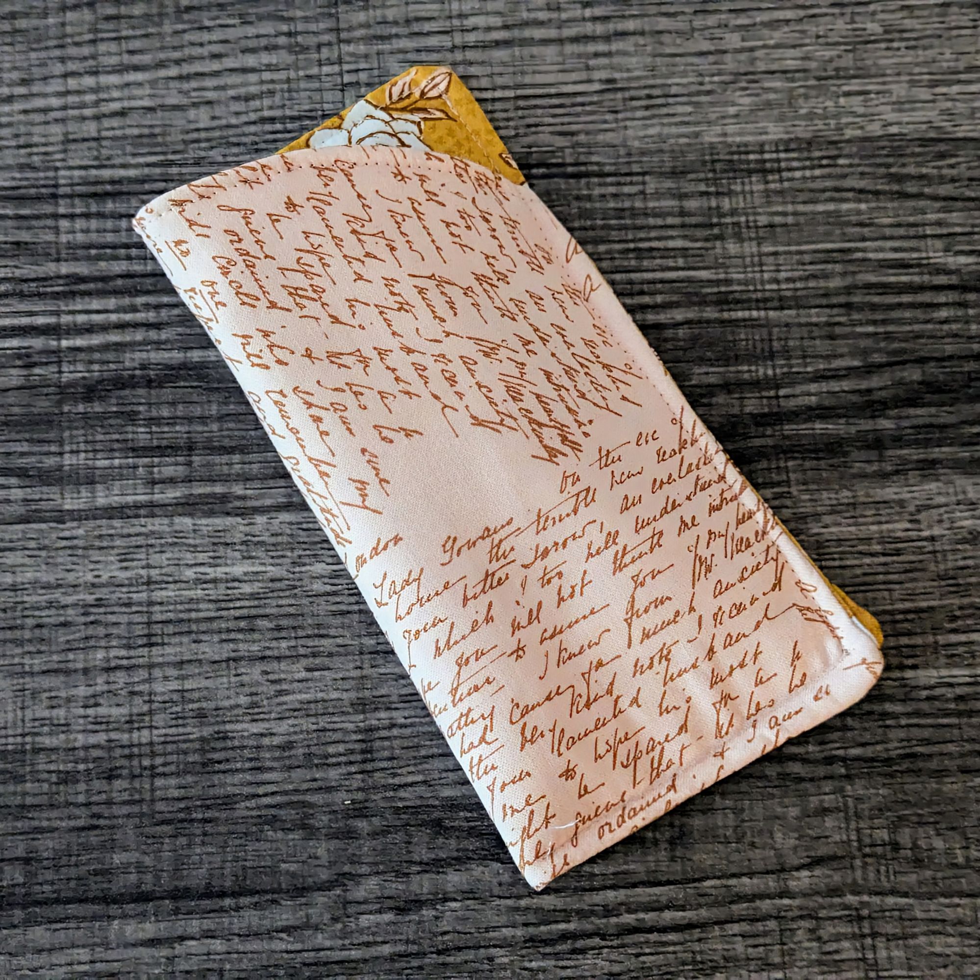 Light Pink Script Eyeglass Pouch - Image 2