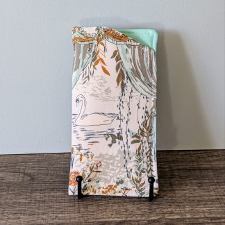 Swan Floral Eyeglass Pouch