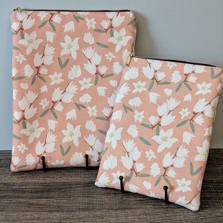 Pink Floral Book & E-Reader Sleeve