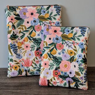 Ivory Floral Book & E-Reader Sleeve