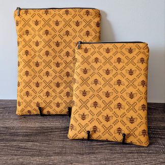 Dark Yellow Honey Bee Book & E-Reader Sleeve
