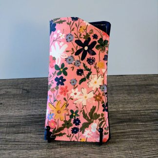 Pink Wildflower Eyeglass Pouch