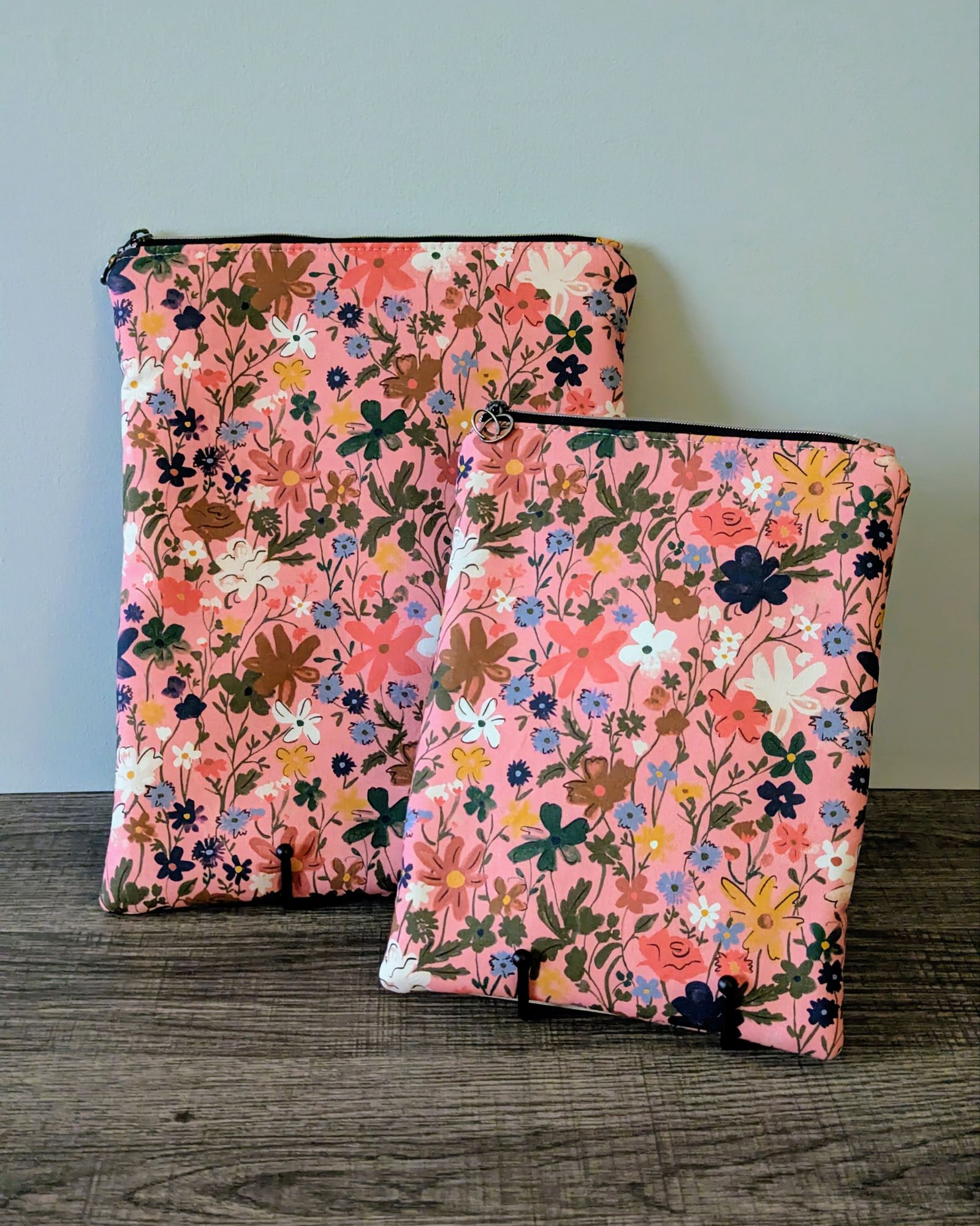 Pink Wildflower Book & E-Reader Sleeve