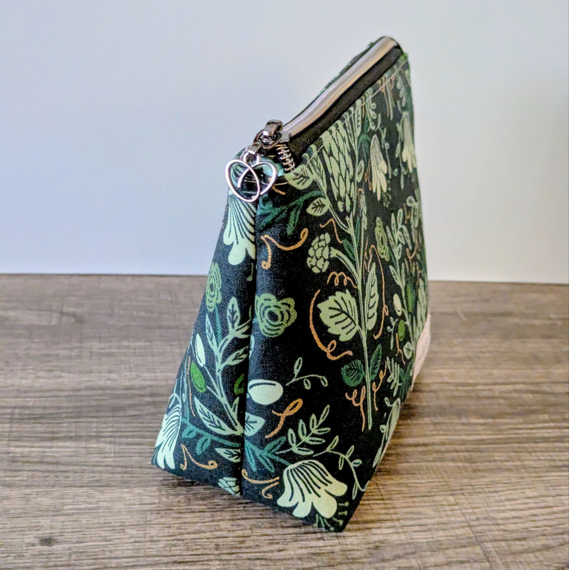 Hunter Green Canvas Zipper Pouch - Image 6