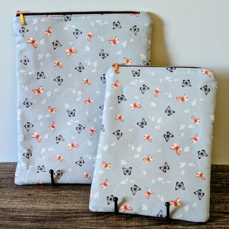 Light Blue Butterfly Book & E-Reader Sleeve