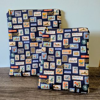 Navy Stamp Book & E-Reader Sleeve